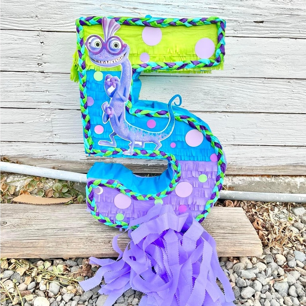 Monsters Inc Number Five Piñata